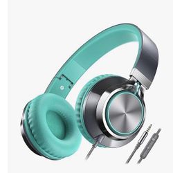 Auriculares Ailihen C8, ligeros y plegables con micrófono para iPhone, iPad, iPod, teléfonos inteligentes