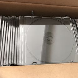Box Of 50 Jewel CD Cases, New