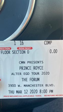 Prince Royce floor seats