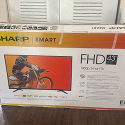 43” Sharp 1080p Smart Tv