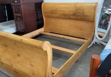 California Cal King Bed Frame Headboard Footboard Solid Wood
