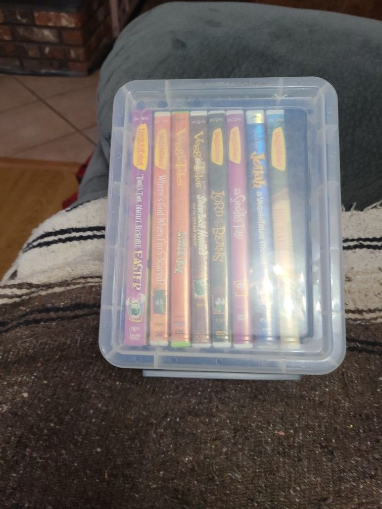 8 Vegie Tales Dvds