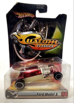 Hot Wheels 2006 Custom Classics Diecast 1:50 Scale Maroon Ford Model A