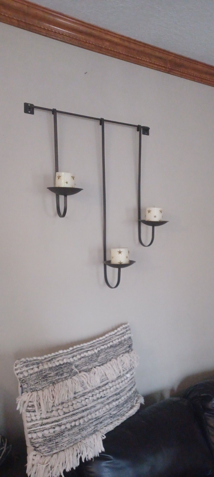 Metal Wall Hanging Candle Candelabra