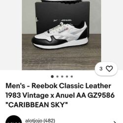 Anuel AA X reebok shoes!
