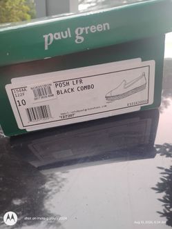 Paul Green  posh loafer black combo  size 10