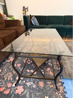 Glass table for sale - $50