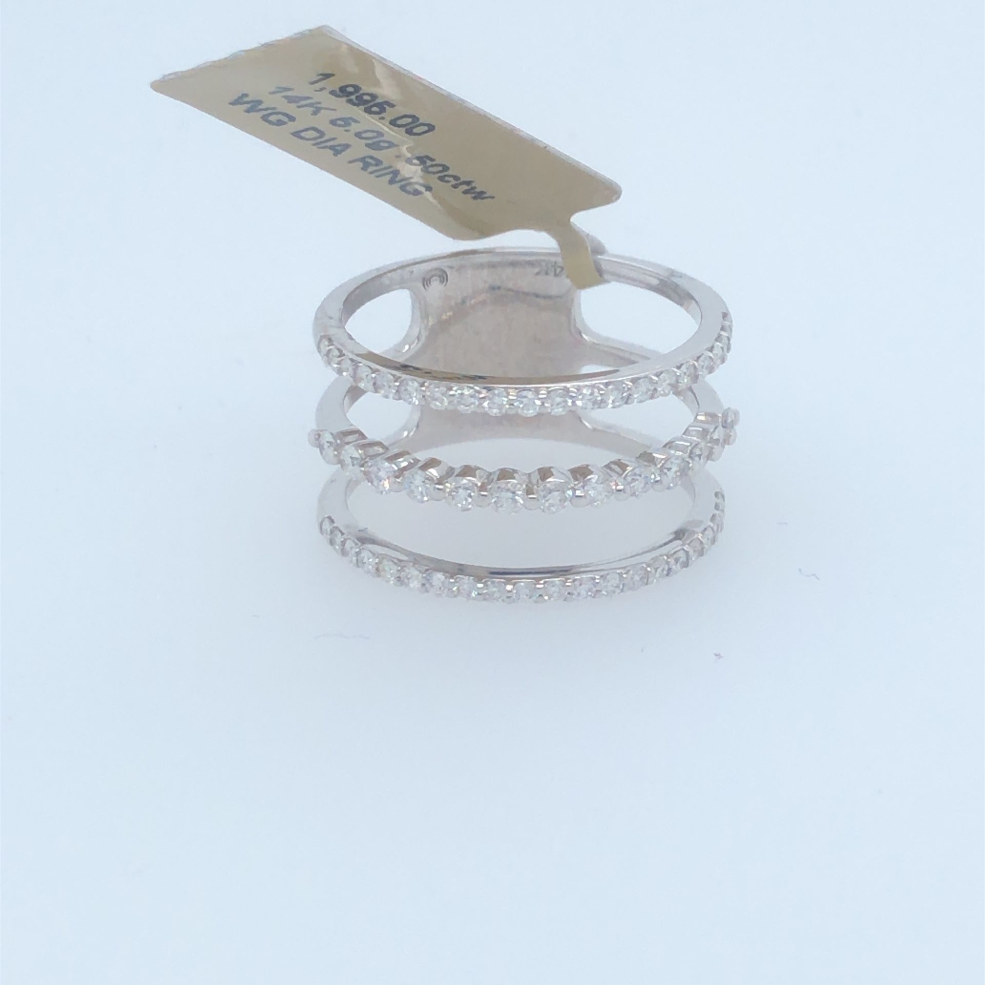 14kt 3-band Diamond Ring