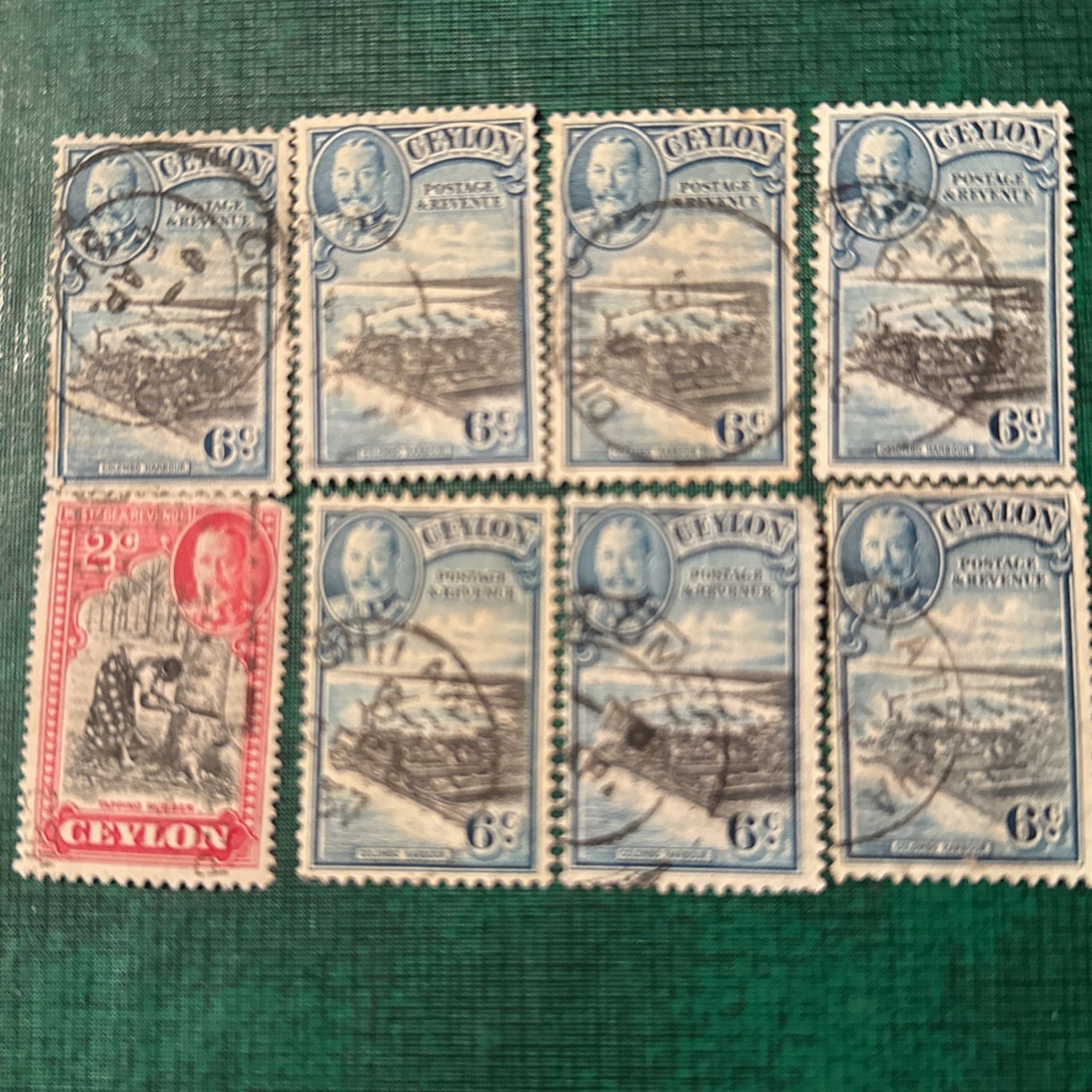 Ceylon. 1935. King  George 6 Stamps