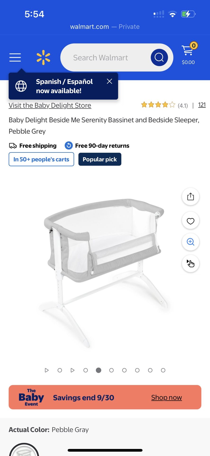 bedside bassinet