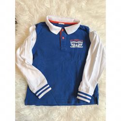 Levi’s Boys Size S Blue Long Sleeve Polo Tee