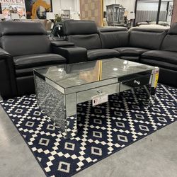 Glass Mirrored Coffee Table