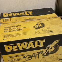 DEWALT 12-inch Double-Bevel Compound Miter Saw, model DWS716. 