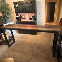 Black And Brown Table Or Desk