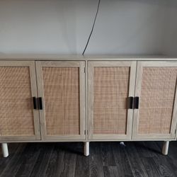 Rattan Entertainment Stand