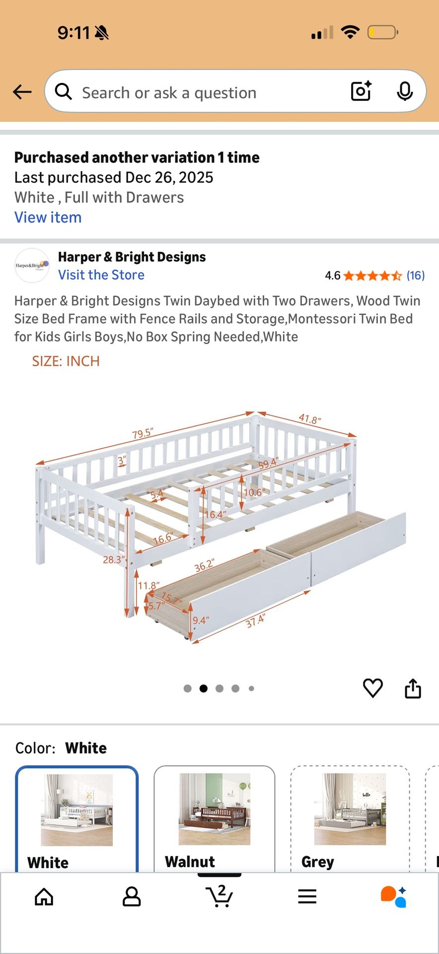 Full Size Bed