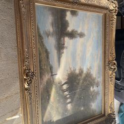 Framed Landscape Painting