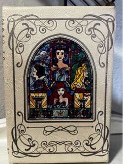 Loungefly Disney Princess Stained Glass Window Book Clutch Bag Wallet