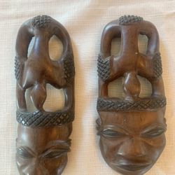 Hand Carved African Masks