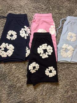 Denim tear shorts
