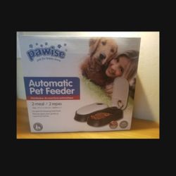 Automatic Pet Feeder Double Bowls