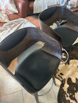 Modern Bentwood Table Stools Set of 2