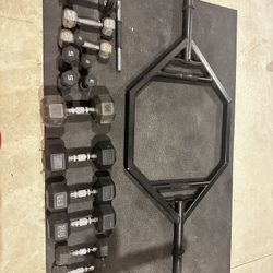 Dumbbells & Deadlift Bar