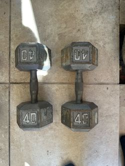 Pair of 40lb Dumbbells