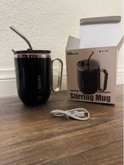 Black Stirring Mug