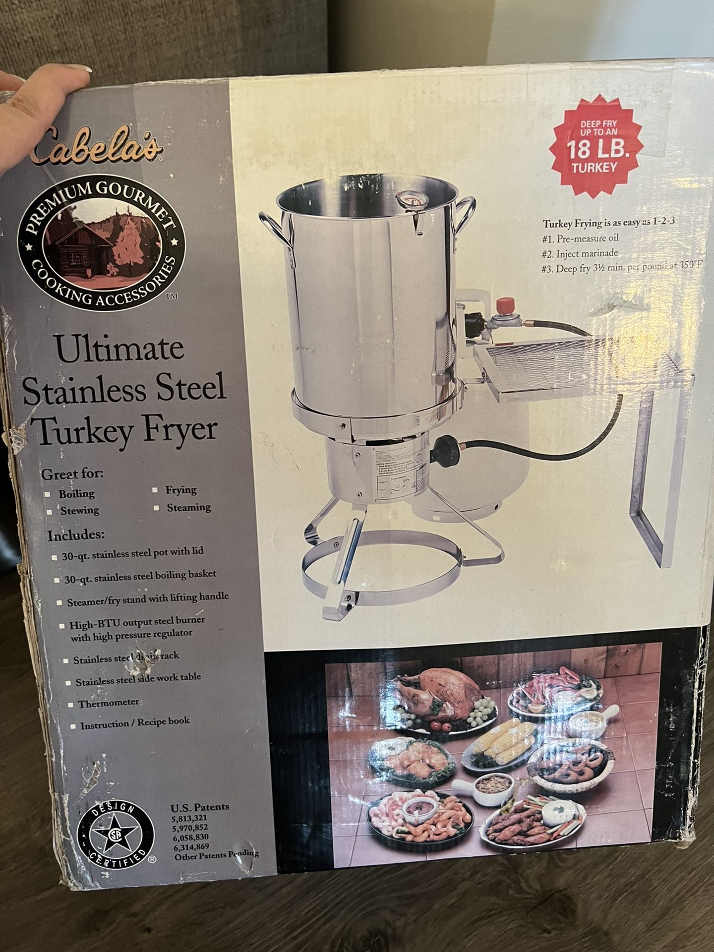 Cabela’s Ultímate Stainless Steel Turkey Fryer for Sale in Burlington