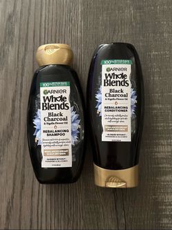 Garnier Whole Blends Black Charcoal Rebalancing Shampoo & Conditioner Set