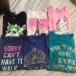 Girls T-shirts Size 10/12 Very Good Condition 