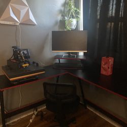 NEED GONE‼️DESK, HEAT PRESS, JBL SPEAKER, MONITOR