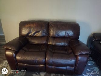 Leather Sofa and Love Seat recliners