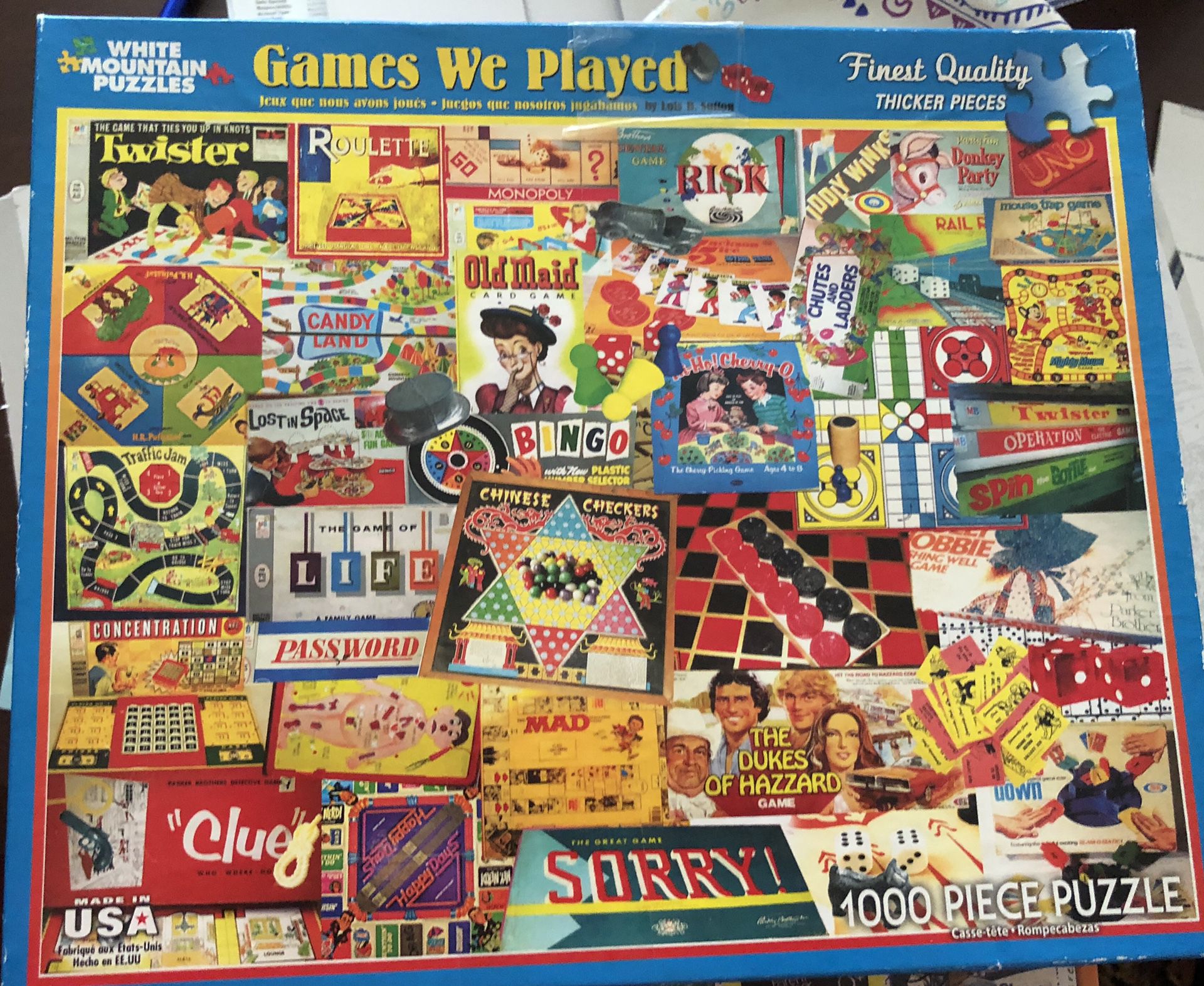 White Mountain 1000 pc puzzle “Games We Played”