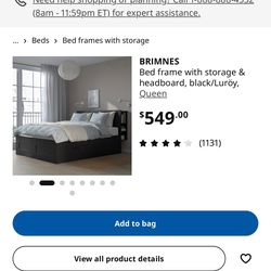 Queen sized bed frame