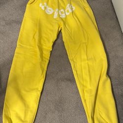 Sp5der Websuit Sweatpant Yellow Sz. M
