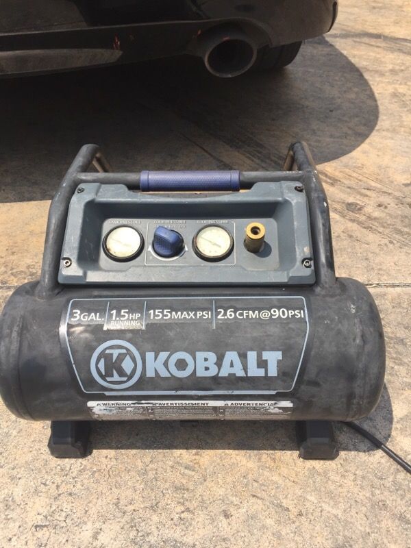 Kobalt 3 gallon 1.5HP AIR COMPRESSOR