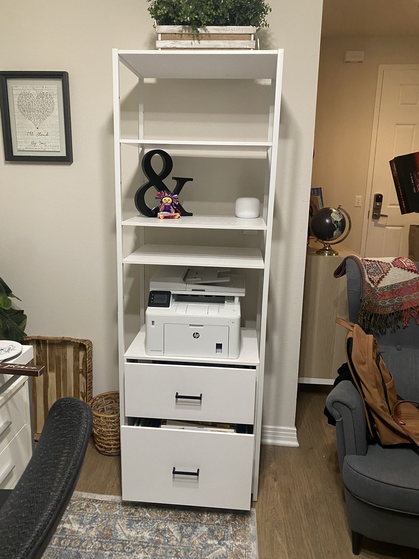Bookcase With File Cabinet
