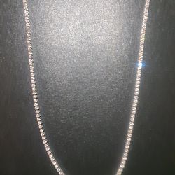 White Gold 6ct Natural Diamond Necklace