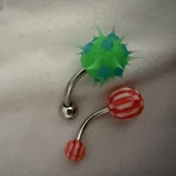 NWOT 2x 14g Curved Tongue Rings Body Jewelry