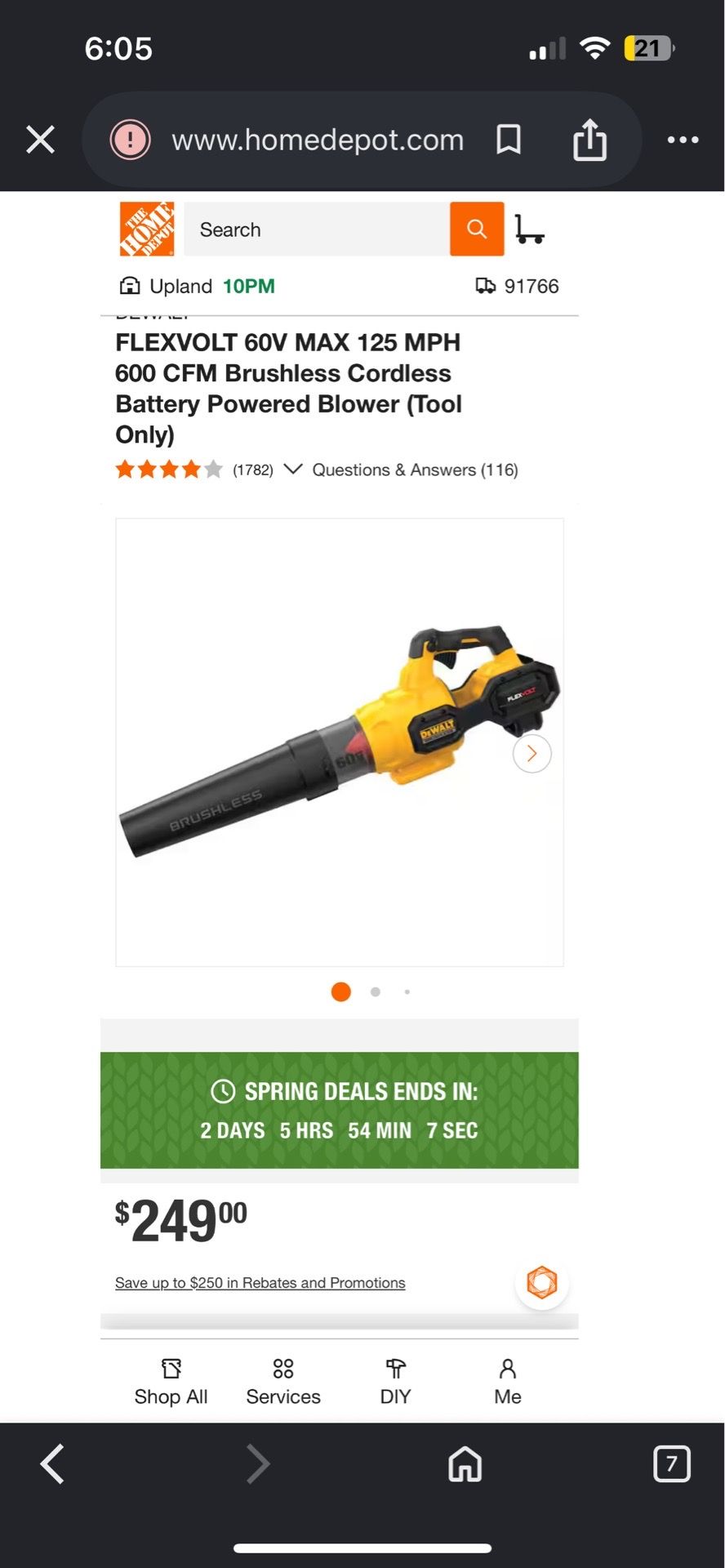 Dewalt Blower (Tool Only)