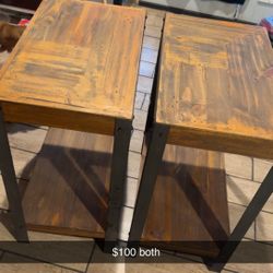 Two. End tables.