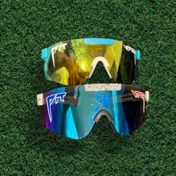 Two pair PIT VIPER MENS SUNGLASSES 