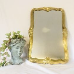 Vintage Gold Framed Mirror 