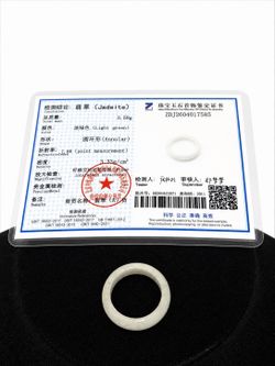 Certified Natural Jadeite Jade Ring – Size 9 | Light Green Jade Band | Elegant Minimalist Jewelry