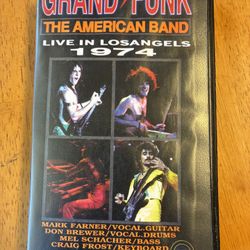 Grand Funk Railroad 1974 Live In Los anglesJapan Vhs Tape