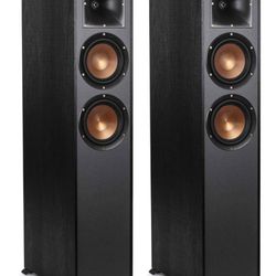 Klipsch R-625FA Dolby Atmos Floorstanding Speakers - Pair (Black) Brand New