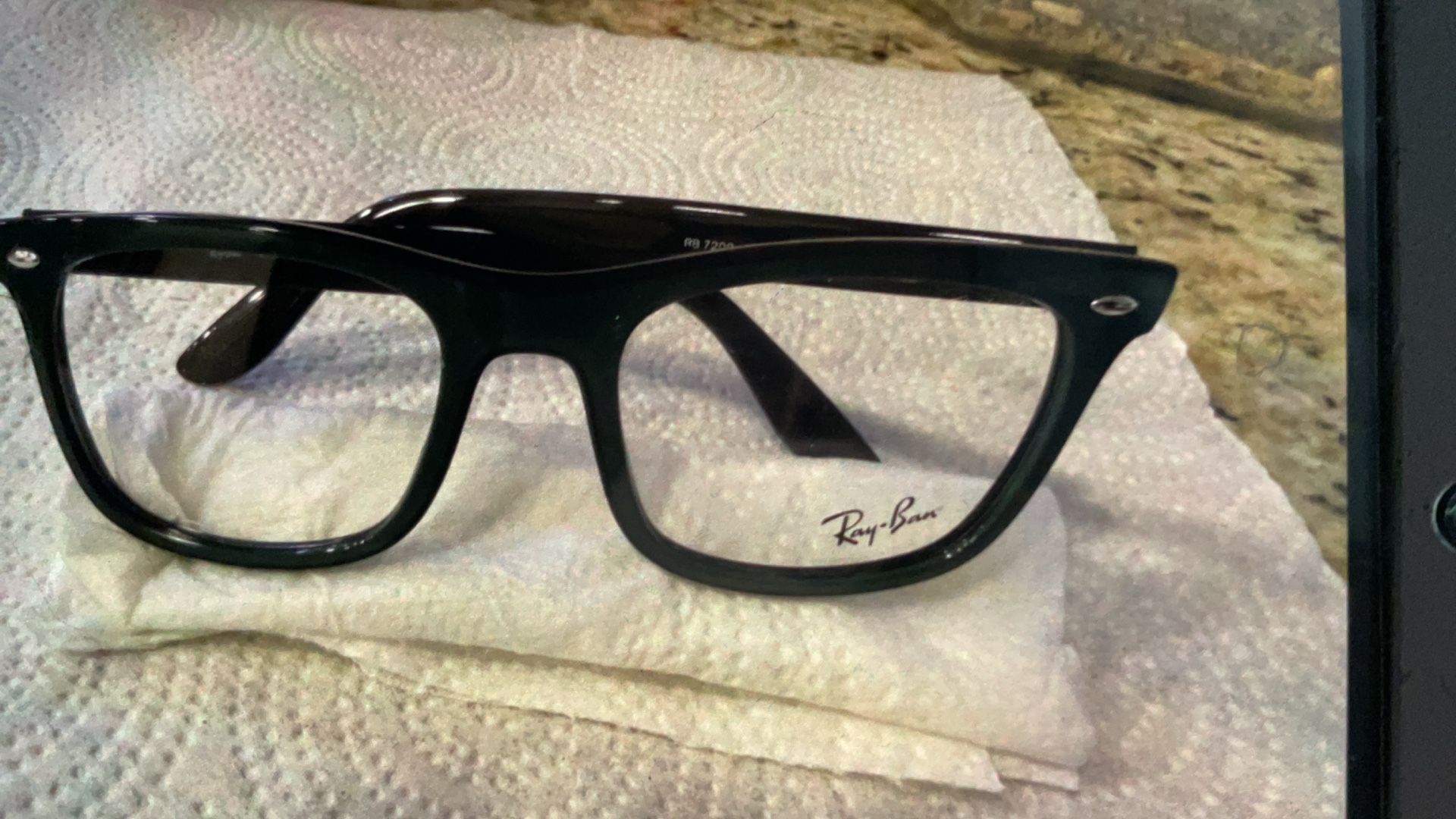 Ray Ban Model Number RB 7(contact info removed) 53 20 145 Green Black Clear Lens. Open Box. New