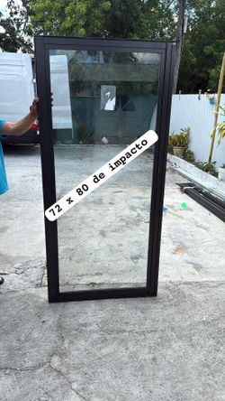 72 x 80 sliding door impact